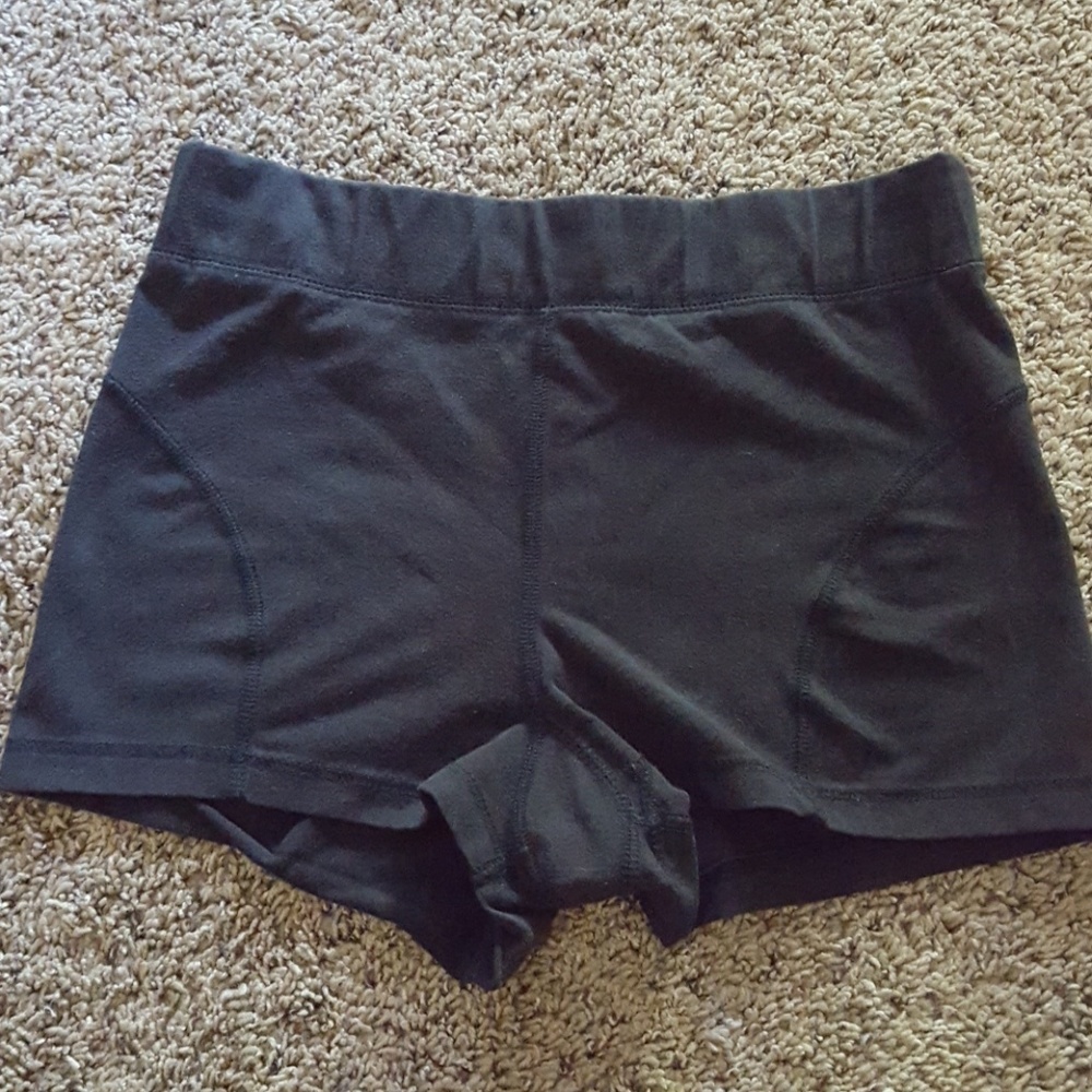Black womens's workout shorts